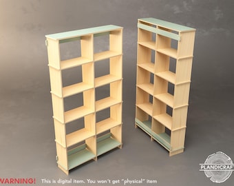 Digital CNC File: CLASSIC Shelves | Open Cabinet | Modern Shelf (Customizable)