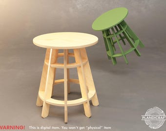 BORRI Side Table | Digital Item | Customizable | Coffee Table | Living Room | CNC File | Dxf - Dwg - STL File
