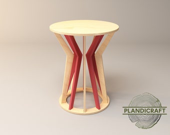 SPIKE Runder Cocktailtisch | Digital İtem | INDIVIDUALISIERBAR | Parametrisches Design Bar Höhe Kneipentisch | Ständer runder Tisch
