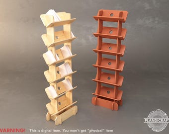 Digital CNC File: KITPI BookShelf | Open Shelves | Flatpack  (Customizable)