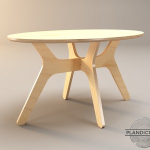 UTU Coffee Table | Customizable | Living Room | CNC File | Dxf - Dwg - STL File