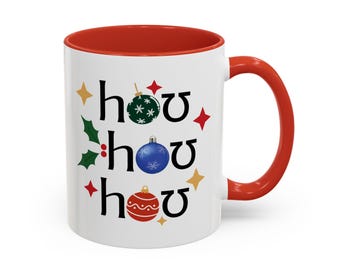 Ho Ho Ho in IPA Christmas Speech Therapists Accent Coffee Mug, IPA Holiday Gift, 11oz Ceramic Cup, Festive Coffee Mug, Speech Therapist gift