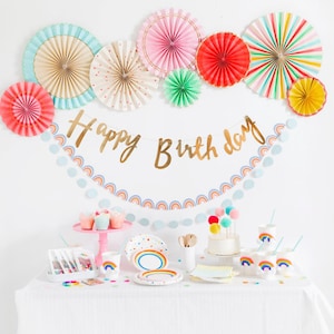 Rainbow Theme Party Box, Rainbow Event Kit and Decorations, Curated Birthday Party Box, Reusable Event Decor, Sustainable Party Kit