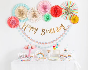 Rainbow Theme Party Box, Rainbow Event Kit and Decorations, Curated Birthday Party Box, Reusable Event Decor, Sustainable Party Kit