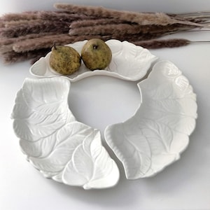 Vintage California Pottery no. 333 Hors d&#39;Oeuvre Dish, 3 Piece Set