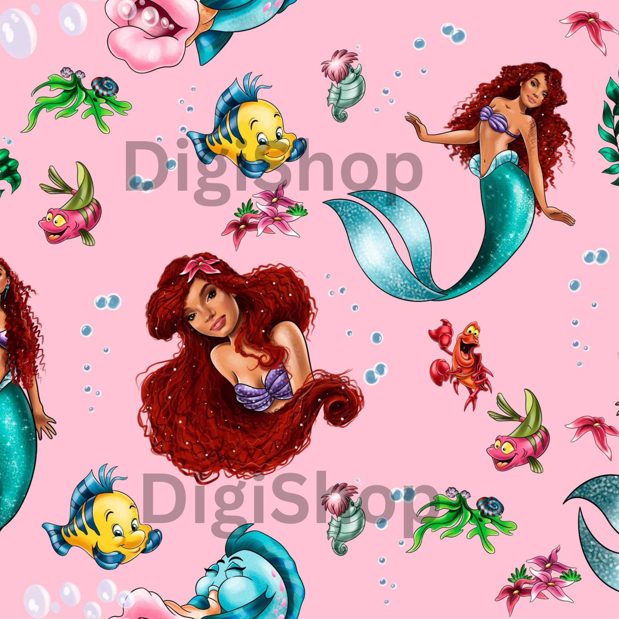 Diving Divas Metallic Mermaid Fabric by Timeless Treasures Collection –  Angels Neverland