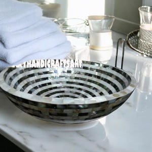 White Basin | White Sink | White Wash Basin | Mother Of Pearl Sink For Kitchen