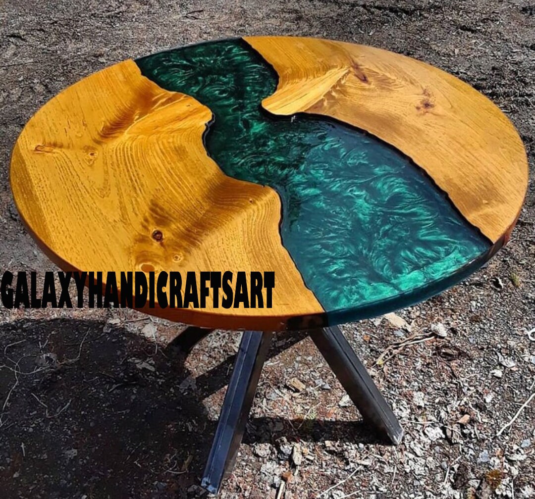 Garden Epoxy Shelter Table Epoxy Garden Table Epoxy Resin Green Table