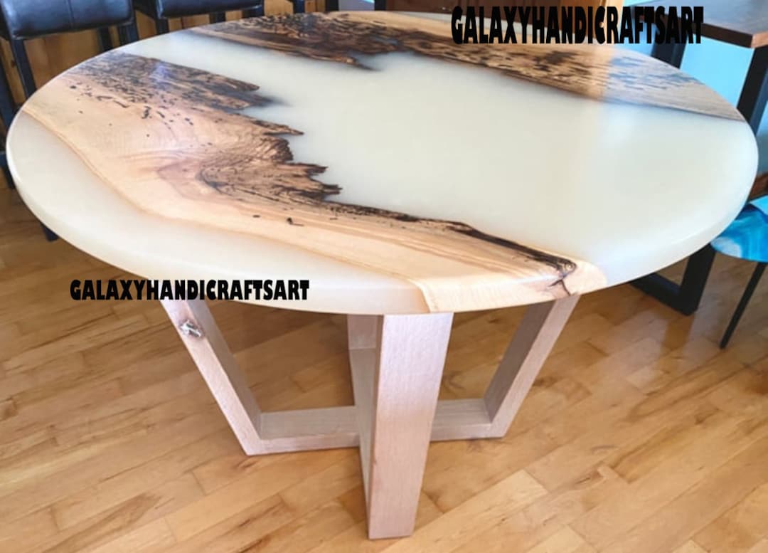 Epoxy White Table Epoxy Table Top White Resin Table Epoxy Resin Coffee