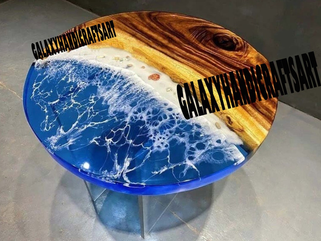 Ocean Round Epoxy Table Top Round Dining Table Top Epoxy - Etsy