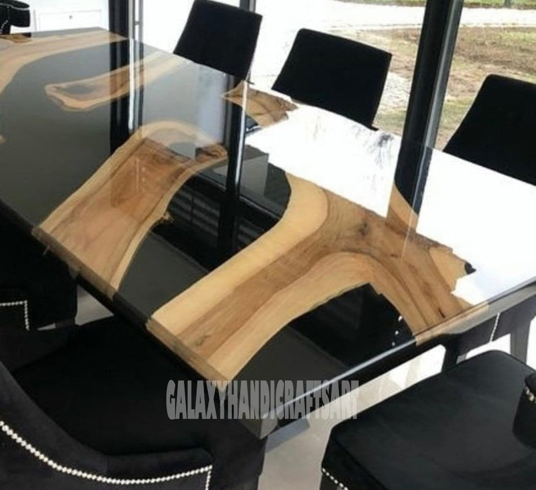 Black Epoxy Table Black Epoxy Table Top Home Furniture Etsy