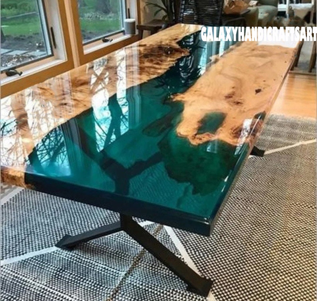 Live Edge Dining Table Top Epoxy Dining Table Top Epoxy Coffee Table ...