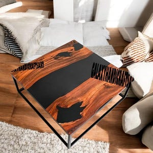 Epoxy Side Table | Epoxy Coffee Table | Resin Epoxy Table | Epoxy Home Furniture