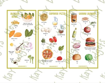 Neu! Vegetarisches Rezept ADD-ON + 2 Kostenlose Würfelspiele zur Abnehmbox Spar-Challenge - Druckbare PDF