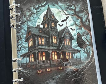PLANNER DASHBOARD Spooky Scary Dividers Covers | A6 A5 Happy Planner | Digital Printable PDF