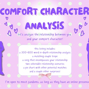 Análisis de personajes de Comfort