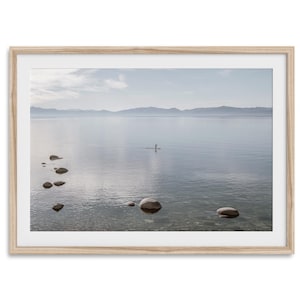 Beruhigender Lake Tahoe Fine Art Fotografie Drucke - Serene Wandkunst, großes gerahmtes oder ungerahmtes Lake Life Poster für Wohnkultur