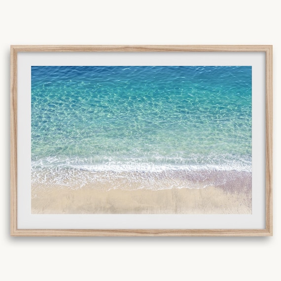 Fine Art Aerial Beach Print - California Coastal Decor, Large