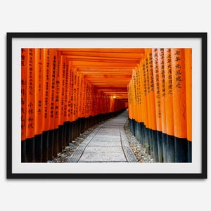 Fushimi Inari Torii Gates Print: Kyoto Temple Photography, Zen Home Decor