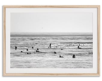 California Ocean Surf Fine Art Photography Print - Beach House Wall Art, Framed or Unframed Relaxing Coastal Poster for Home Decor