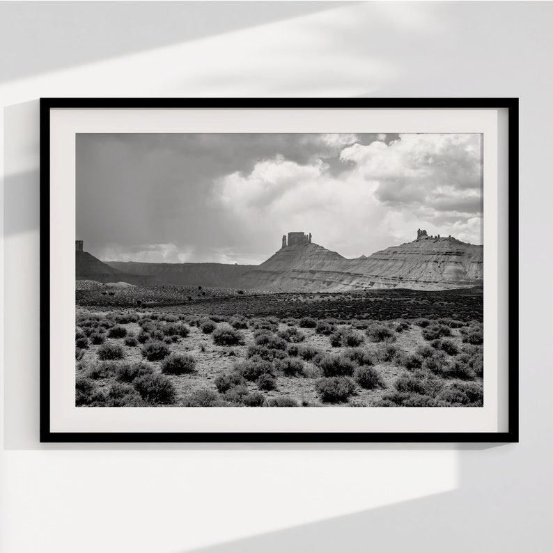 Black and White Desert Fine Art Print Utah Desert Black and Etsy