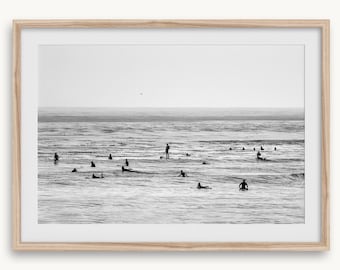 California Ocean Surf Fine Art Photography Print - Beach House Wall Art, ingelijste of niet-ingelijste ontspannende kustposter voor interieurdecoratie