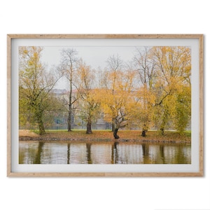Fine Art Prag Herbst Fotografie Druck, Prag Herbst Kunst, Laub Kunstwerk, Ungerahmt oder gerahmt Herbst Foto Poster für Ihre Inneneinrichtung