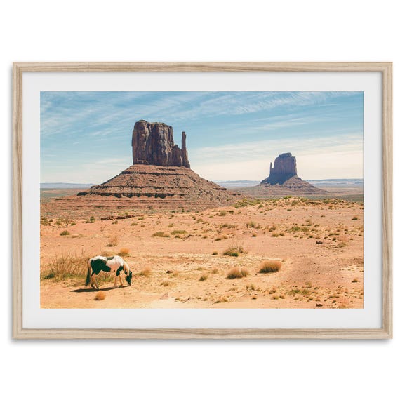 Monument Valley Horse Fine Art Photography Print: Southwest Desert Wall Art, Large Framed or Unframed Utah Artwork for Home Decor