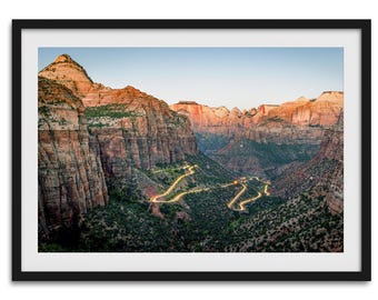 Zion National Park Framed Print: Southwest Mountain Landscape Photography