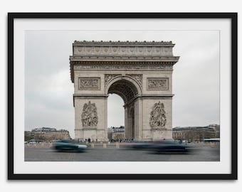 Paris Arc de Triomphe Photo Print: French Landmark Wall Art, Parisian Home Decor