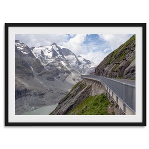 Scenic Alps Fine Art Photography Print- Snowy Mountain Wall Art, Framed or Unframed Mountain Picture for Home or Office Decor