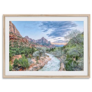 Zion National Park Landscape Fine Art Print, Large Utah Wall Art, Southwest Zion Nature Fine Art Photography for Home or Office Decor