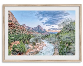 Zion National Park Landscape Fine Art Print, Large Utah Wall Art, Southwest Zion Nature Fine Art Photography for Home or Office Decor