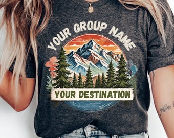 Custom Family Mountain Vacation Shirts: Matching Trip T-Shirts