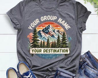 Custom Family Mountain Vacation Shirts: Matching Trip T-Shirts