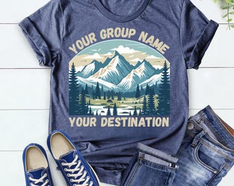 Custom Family Mountain Vacation Shirts: Matching Trip T-Shirts