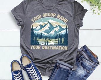 Custom Family Mountain Vacation Shirts: Matching Trip T-Shirts