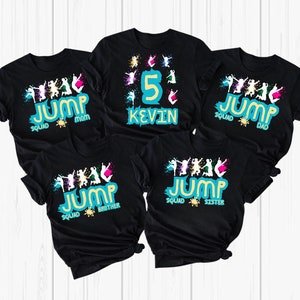 Jump Birthday Party Shirts, Trampoline Party shirts, Bounce House Party, Let&#39;s Jump Party, Matching Family Jump Party Shirts, Jump Squad Tee