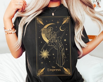 Empress Tarot Card Shirt: Spiritual Occult Cotton Tee