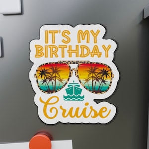 Custom Cruise Door Magnet: Birthday Cruise Squad, Vinyl Decor