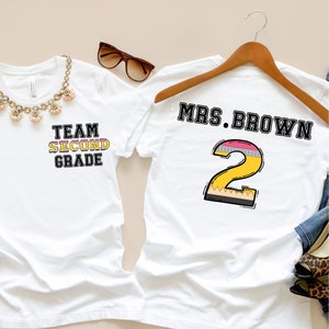 2nd Grade Teacher Shirt, Back To School Shirt, Second Grade Teacher Shirt Teacher Shirts 2nd Grade Team, 2nd Grade Shirt, Second Grade Shirt