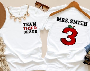 Third Grade Teacher Shirt: Back To School Team Tee