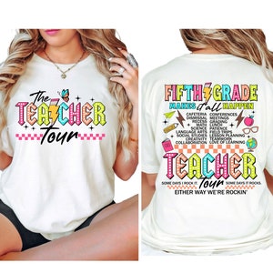 Fifth Grade Teacher Tour Shirt: End of Year Gift