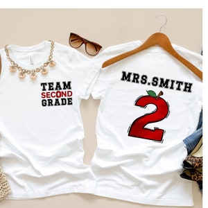 2nd Grade Teacher Shirt, Back To School Shirt, Second Grade Teacher Shirt Teacher Shirts 2nd Grade Team, 2nd Grade Shirt, Second Grade Shirt