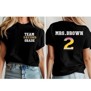 2nd Grade Teacher Shirt, Back To School Shirt, Second Grade Teacher Shirt Teacher Shirts 2nd Grade Team, 2nd Grade Shirt, Second Grade Shirt