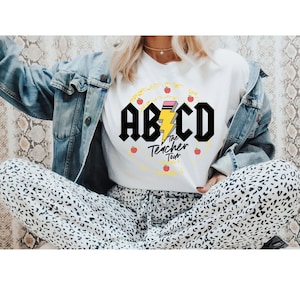 Teacher Tour Shirt ABCD Teacher Tour Shirt Back To School Shirt End of Year Shirt Teacher Gift