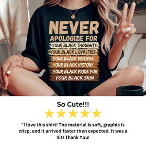 Black History Shirt: Melanin Pride Tee - Black Woman Gift image 5