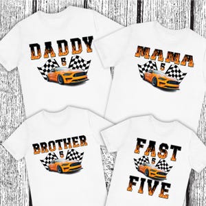 Race Car 5th Birthday T-Shirt Five Year Old Boy Party Race Car 5th Birthday T-Shirt Five Year Old Boy Party