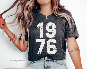 50th Birthday Shirt, Born in 1976 Shirt, Fiftieth Bday Tee