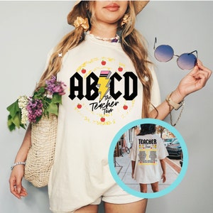 Teacher Tour Shirt ABCD Teacher Tour Shirt Back To School Shirt End of Year Shirt Teacher Gift